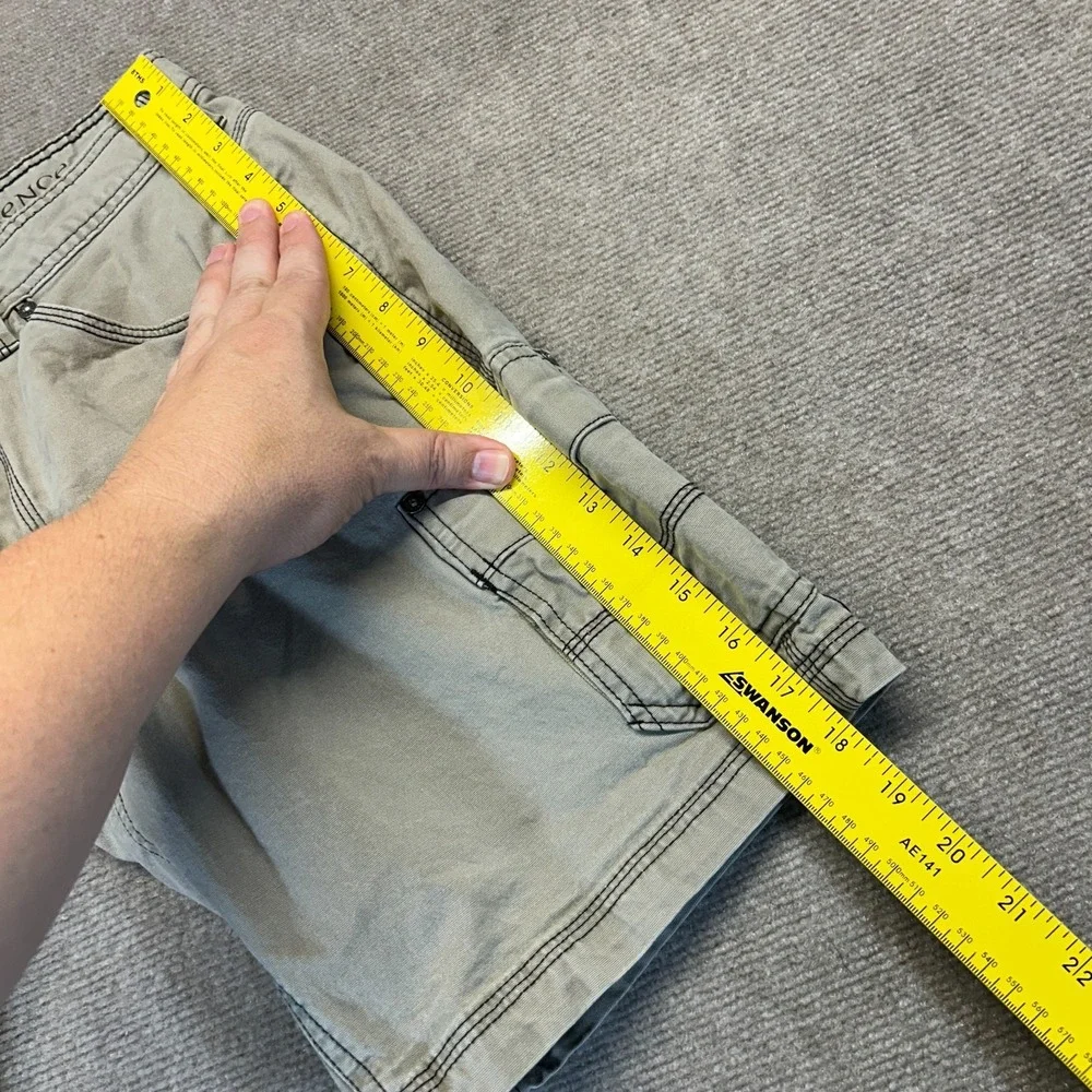 prAna Murray Cargo Shorts Men's 30 Khaki Stretch Organic Cotton Utility 9
